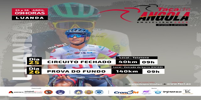 3ª e 4ª Etapa Taça de Angola em Ciclismo 2026